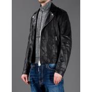 Veste Dsquared2 en Cuir Pas Cher Pour Homme